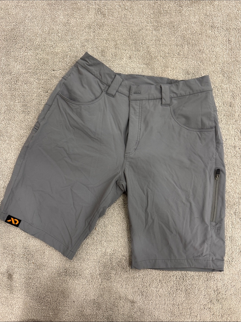 First Lite Men's Performance Hybrid Corrugate Shorts - Gray - Large